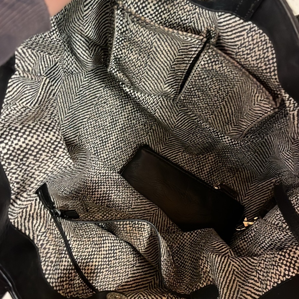 Rebecca Minkoff Black Leather Tote Purse - Picture 4 of 5